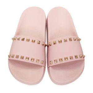 Valentino Rockstud Rubber Pool Slides